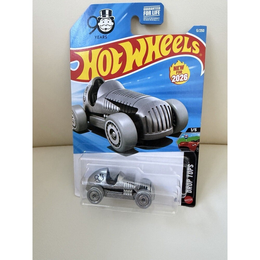 2026 Hot Wheels Pass 'N Go Zamac Drop Tops 90th Anniversary In Protective Case